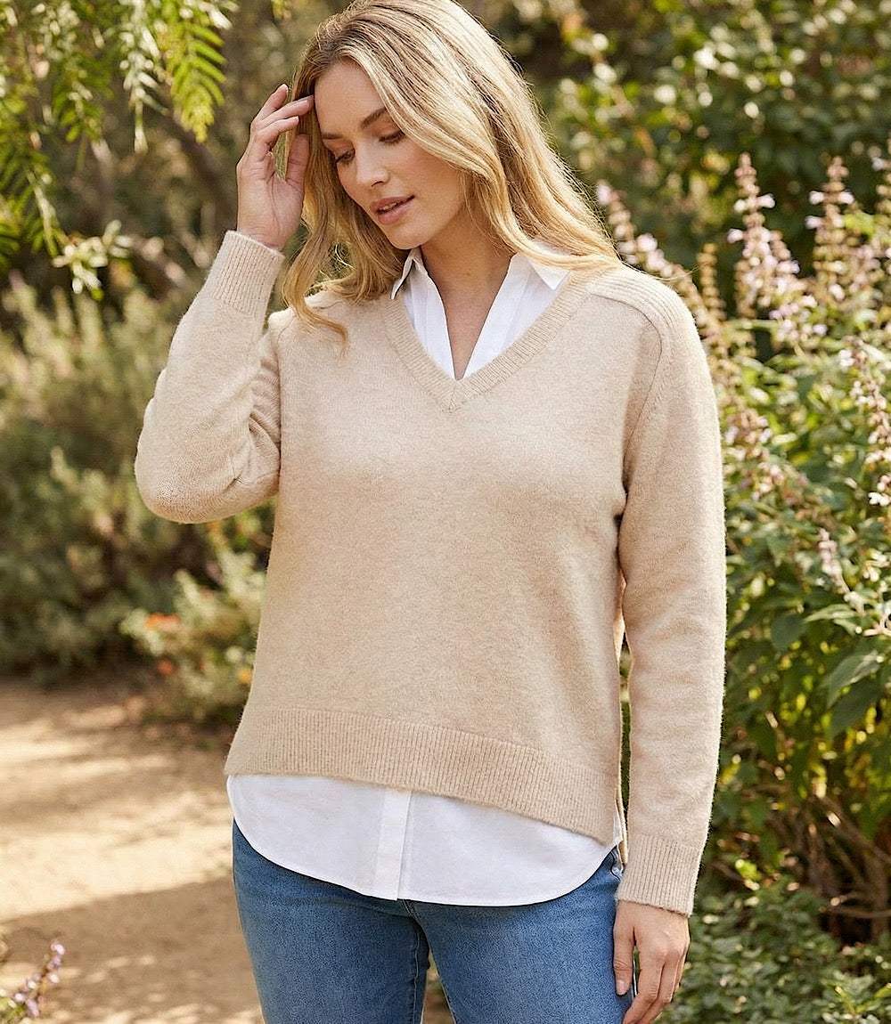 Plus Size Layered Sweater