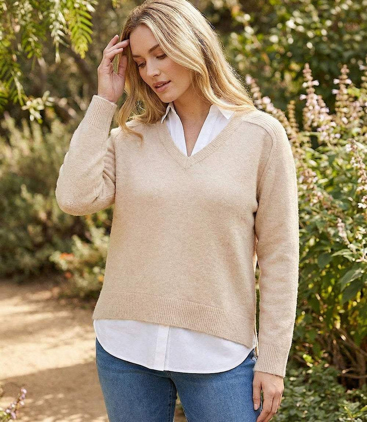 Plus Size Layered Sweater