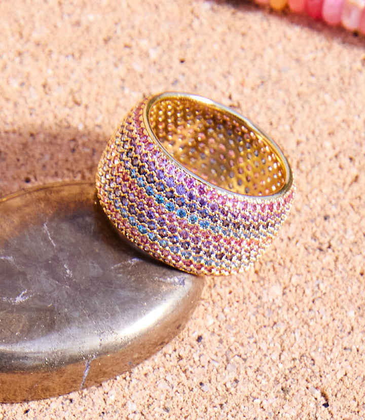 Colorful Crystal Ring