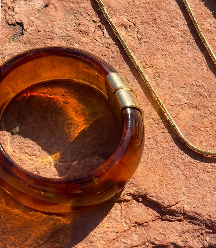 Lucite Bangle Bracelet