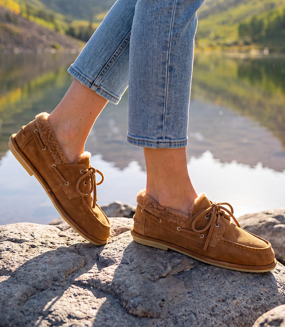 Dolce Vita Launa Plush Boat Shoes