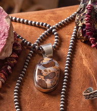 Opalized Jasper Pendant Necklace