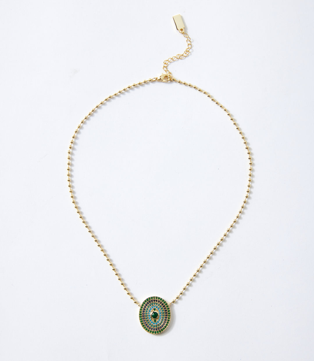 Gemstone Disc Necklace