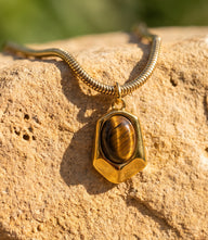 Tiger's Eye Pendant Necklace
