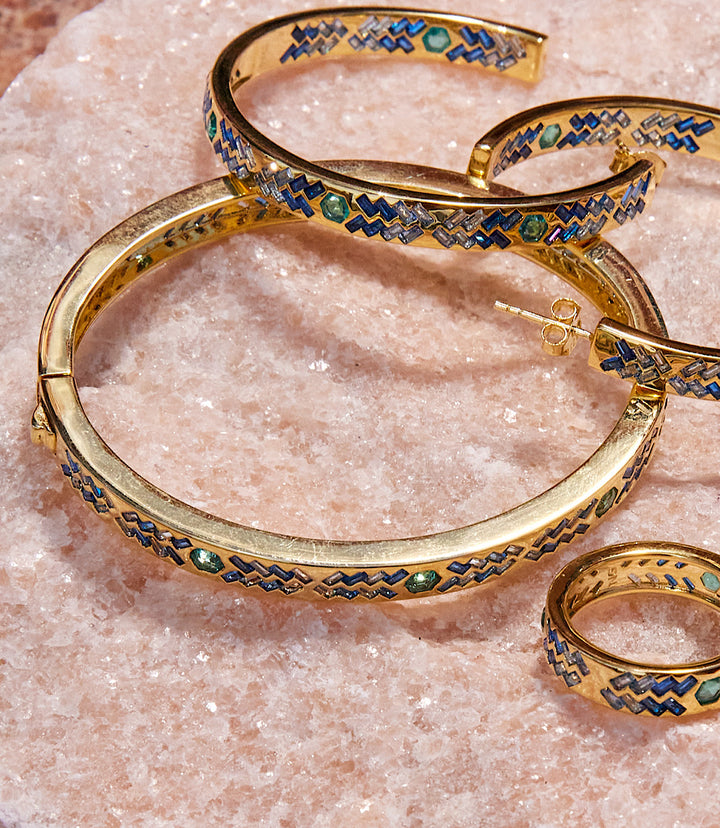 Crystal Inlay Bracelet