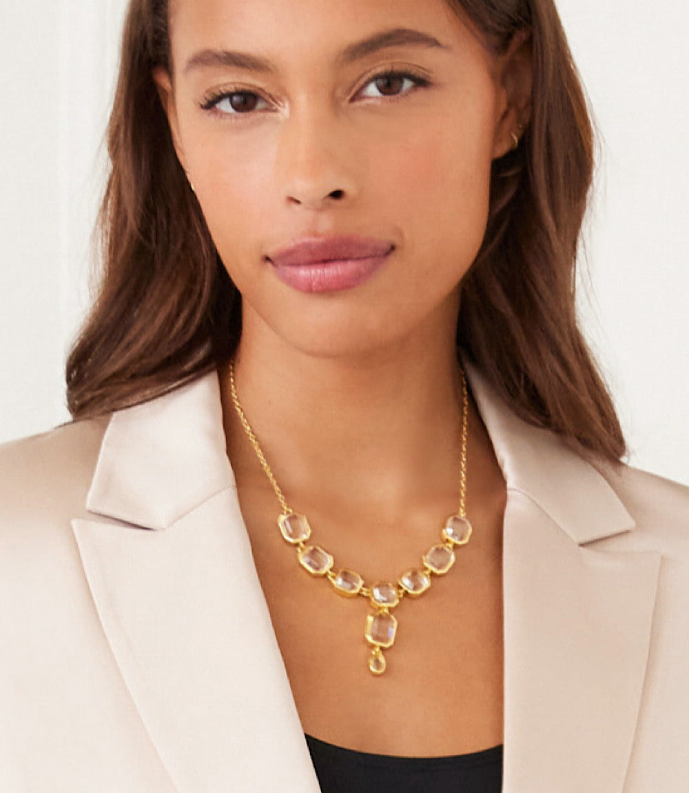 Crystal Lariat Necklace