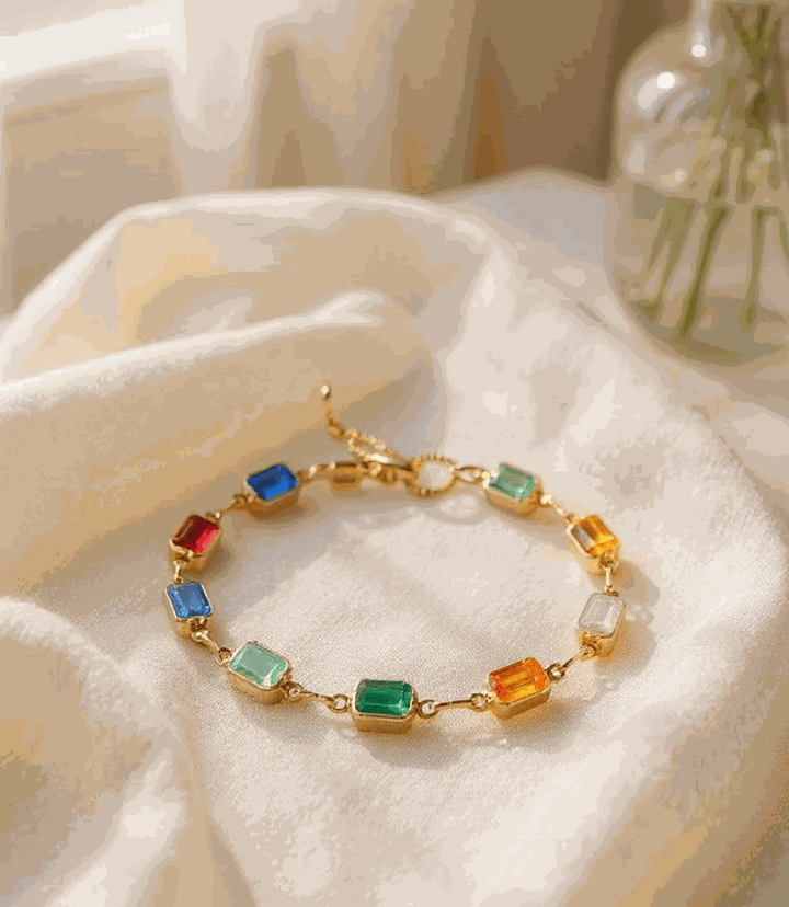 Colorful Gemstone Bracelet