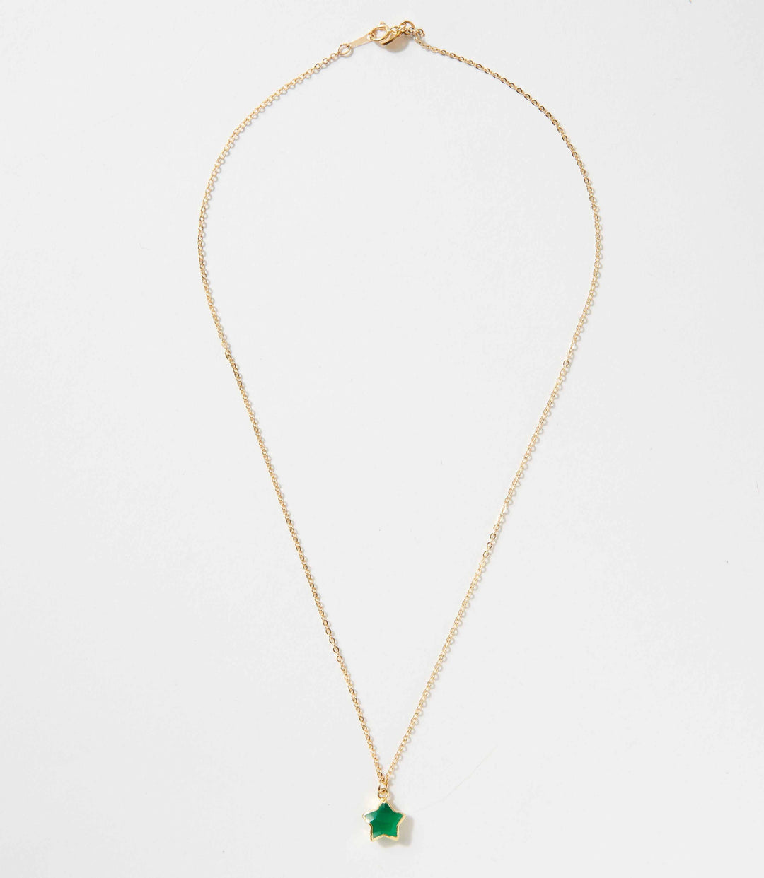 Green Onyx Star Necklace