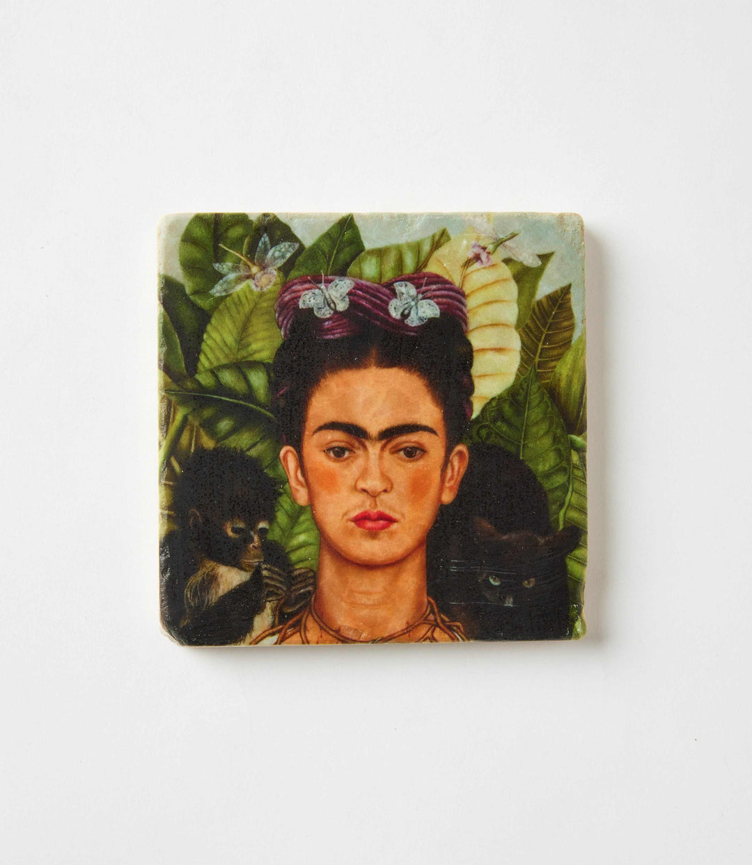 Frida Kahlo Marble Coasters, Set Of 4