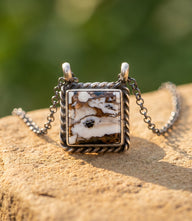 White Buffalo Pendant Necklace