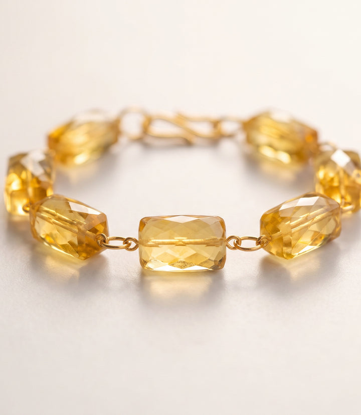 Citrine Link Bracelet