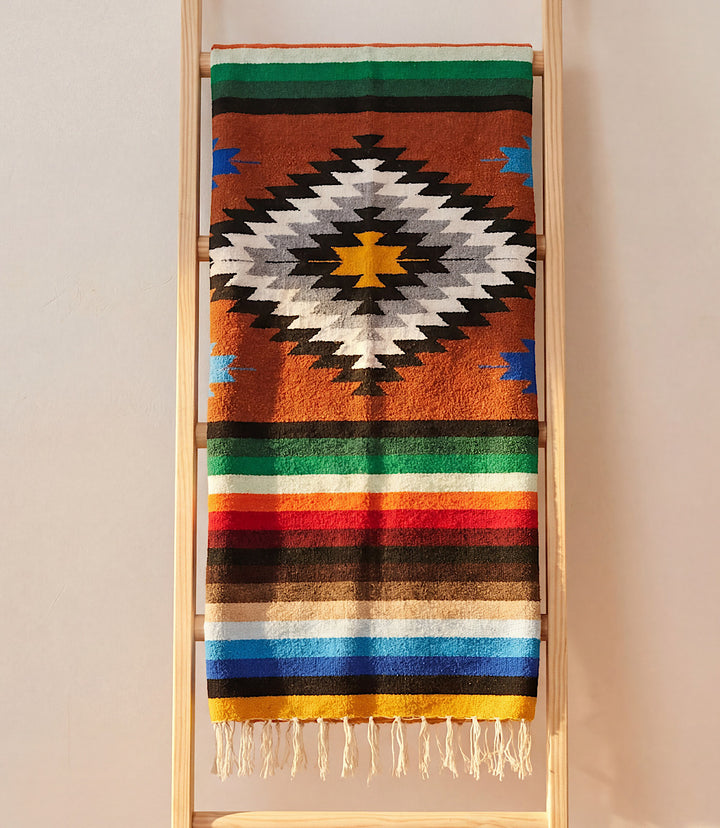 Red Earth Baja Fringe Blanket