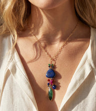 Gemstone Cluster Necklace