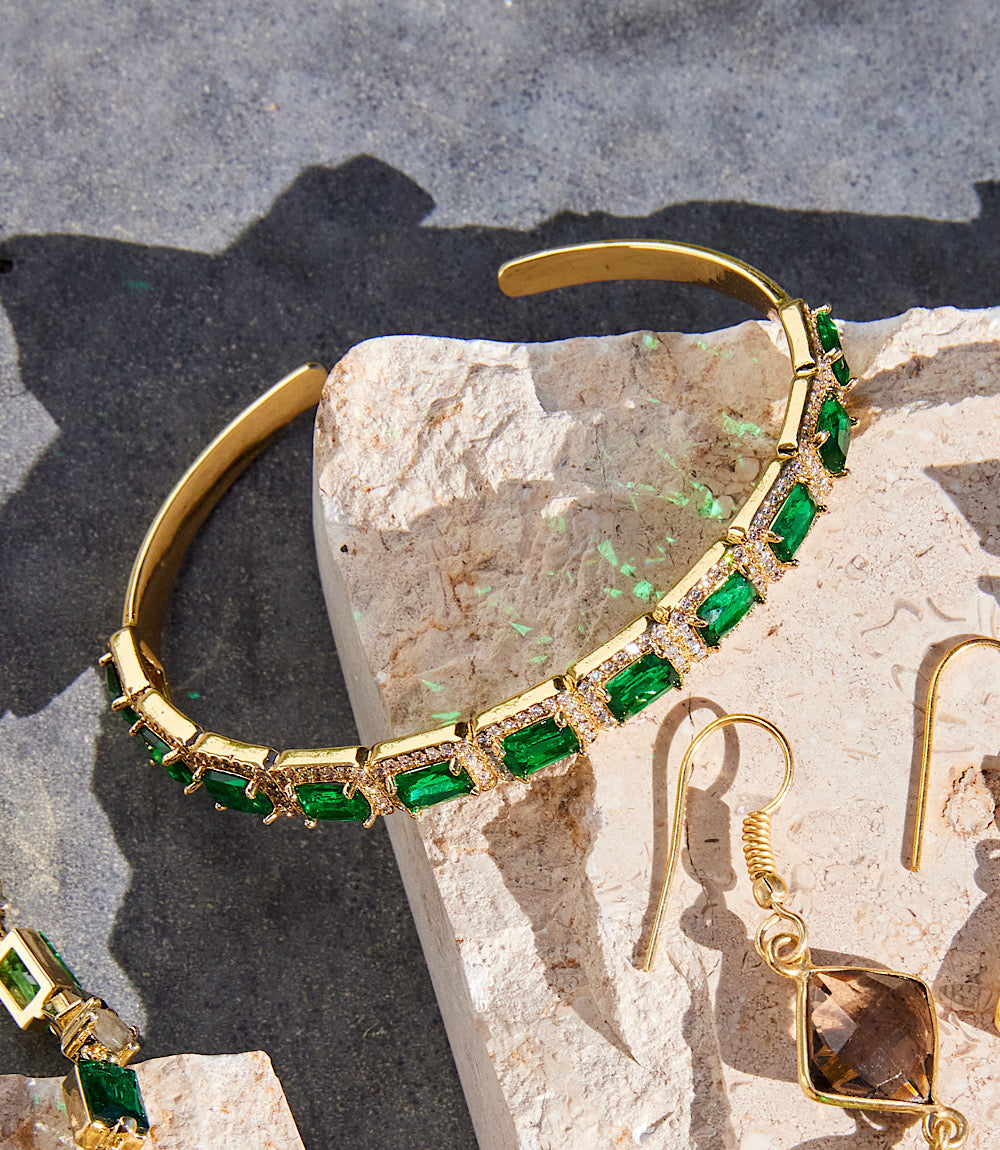 Gemstone Cuff Bracelet