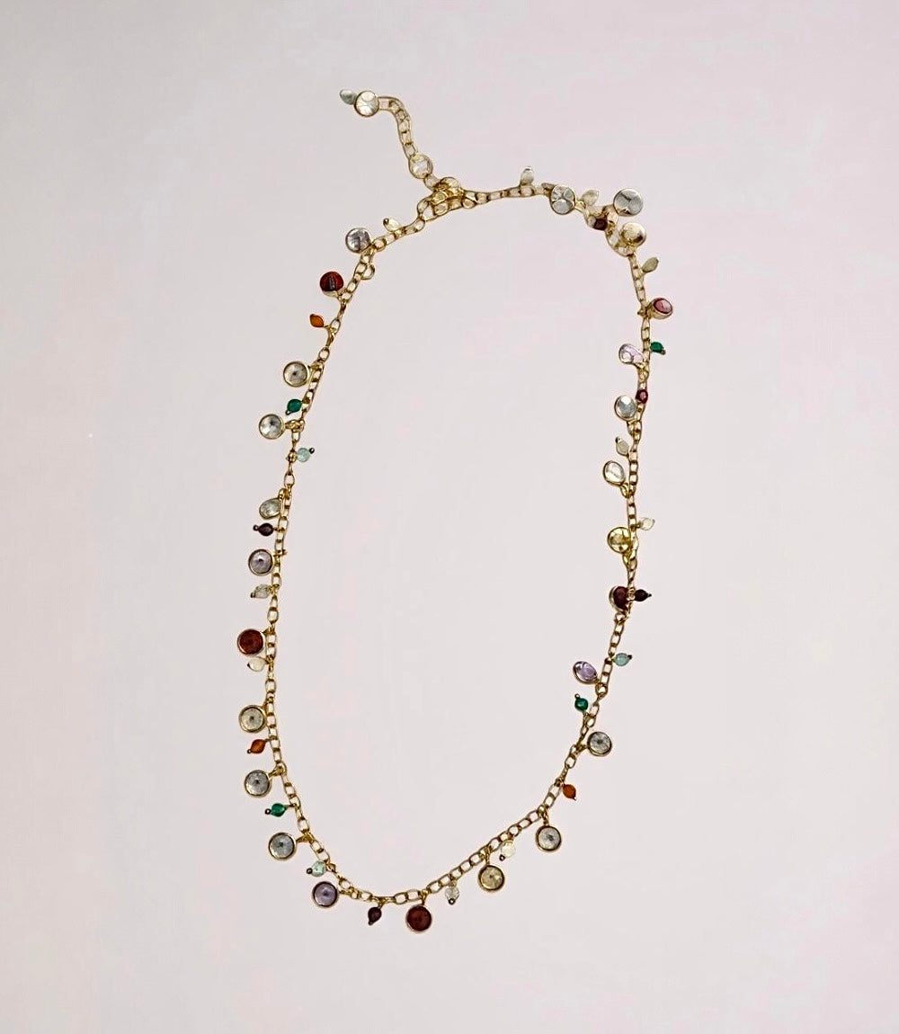 Multi Color Gemstone Necklace