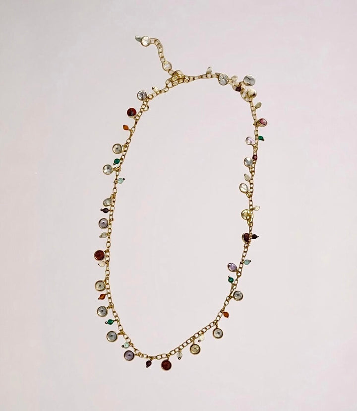 Multi Color Gemstone Necklace