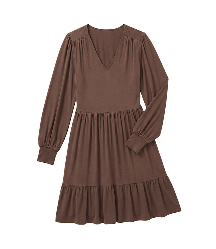 Long Sleeve Tiered Dress