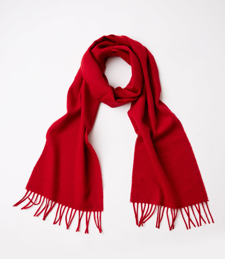 Merino Wool Fringed Scarf