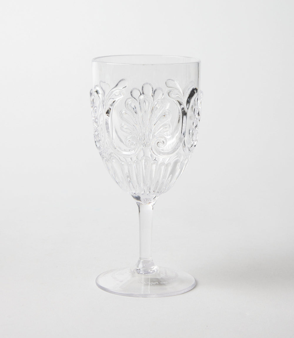 Acrylic Fleur Wine Glass