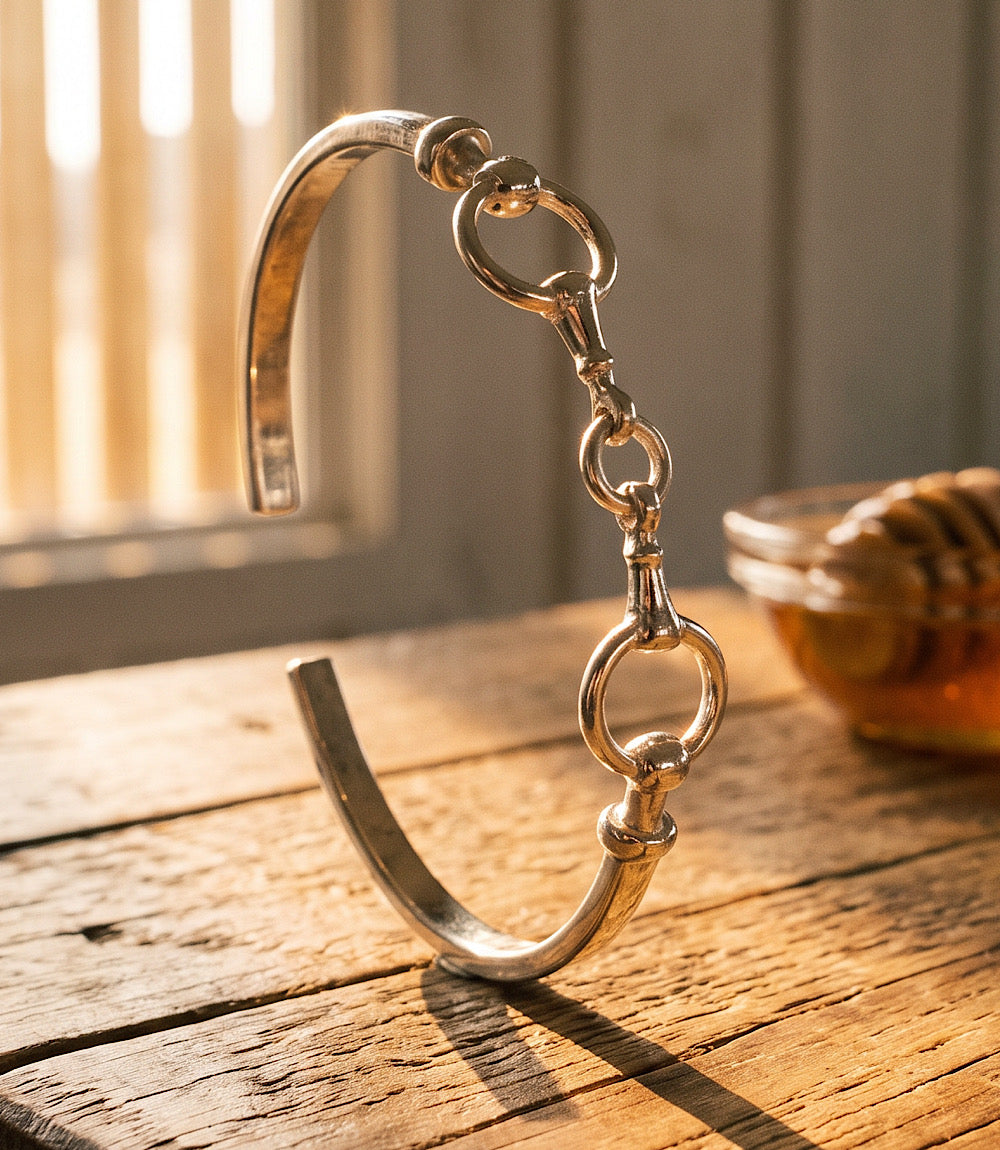 Horsebit Link Cuff Bracelet