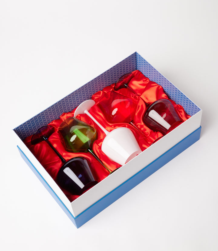 Colors Of Paris Wine Glasses, Set Of 5