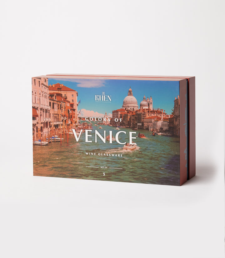 Colors Of Venice Wine Glasses, Set Of 5