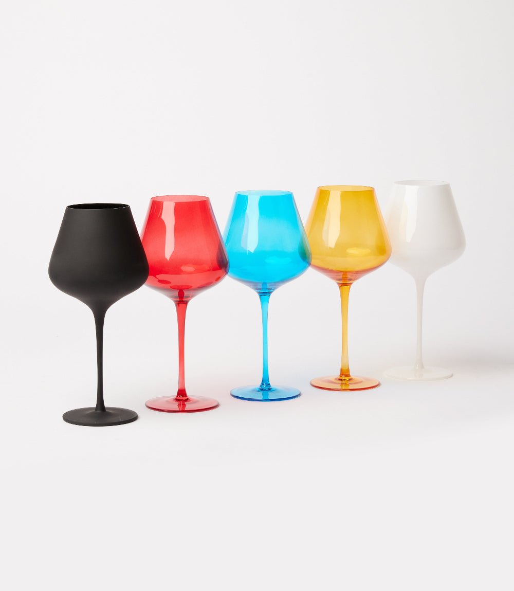 Colors Of New York Wine Glasses, Set Of 5