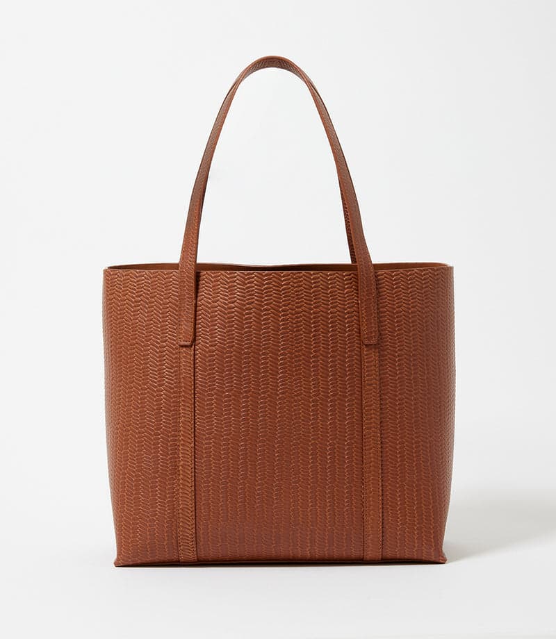 Embossed Leather Tote