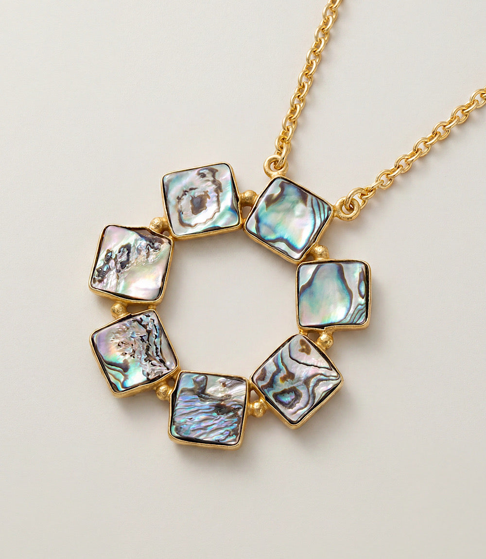 Abalone Disc Necklace