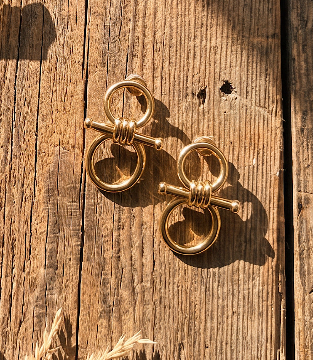 Interlocking Hoop Earrings