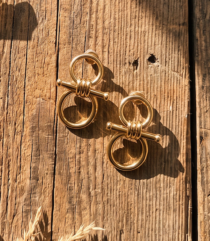 Interlocking Hoop Earrings