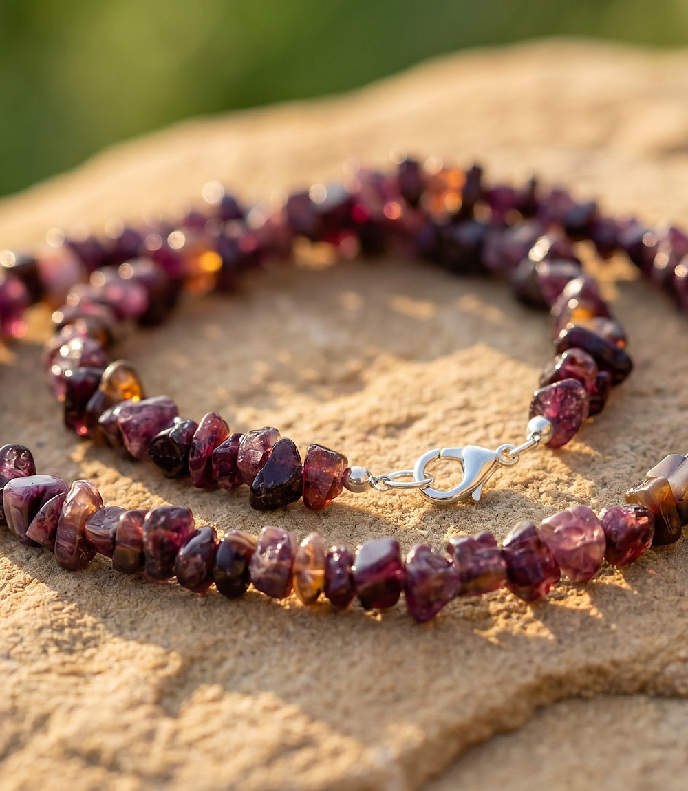 Purple Spiny Oyster Necklace