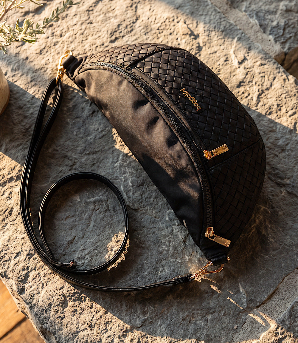 Baggalini Stanton Woven Crossbody Bag