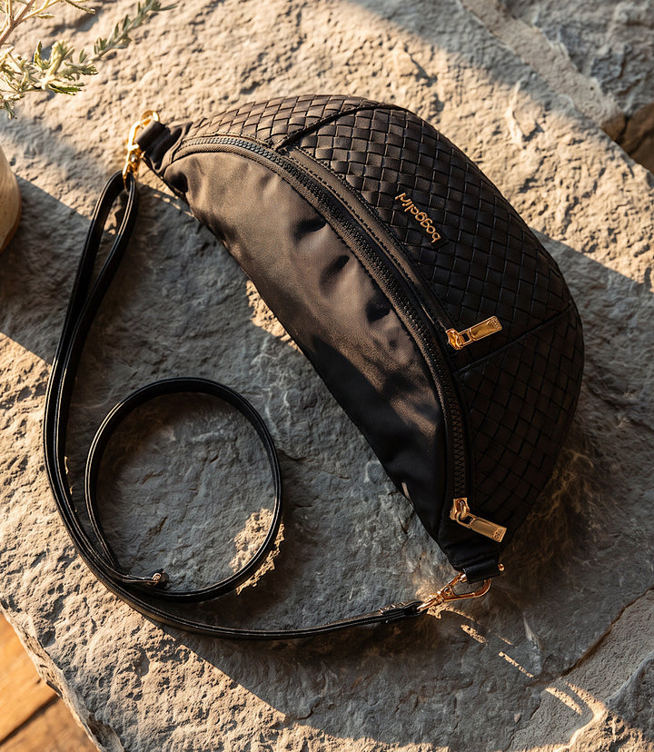 Baggalini Stanton Woven Crossbody Bag