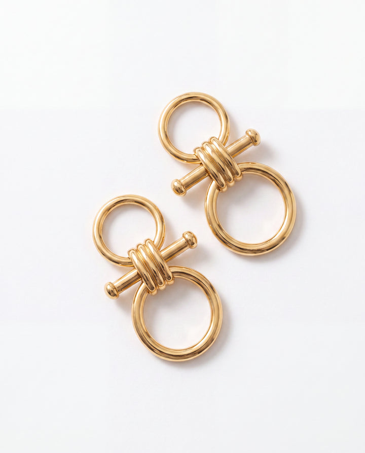 Interlocking Hoop Earrings