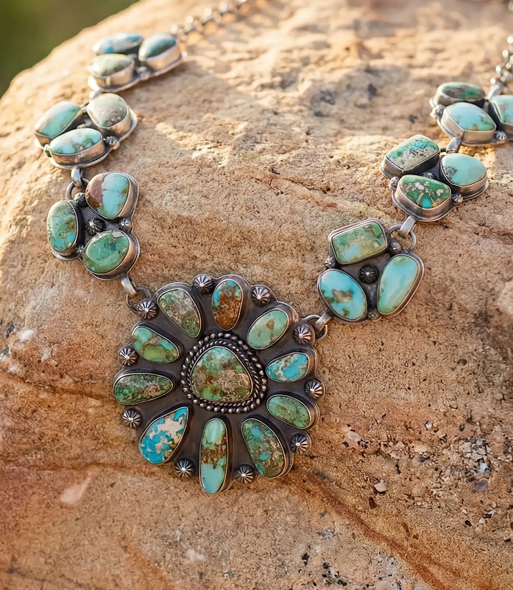 Carico Lake Turquoise Sterling Silver Necklace