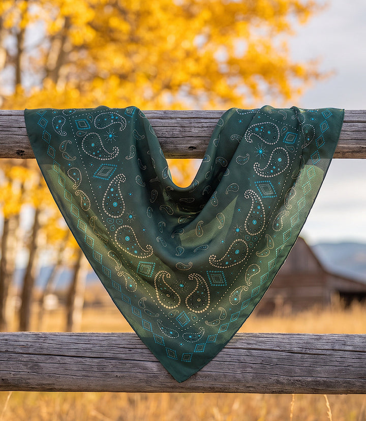 Pretty Paisley Silk Scarf