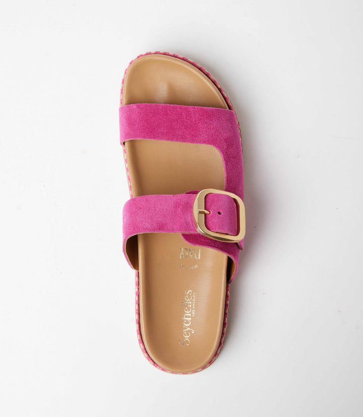 Getaway Buckle Slip On Sandals