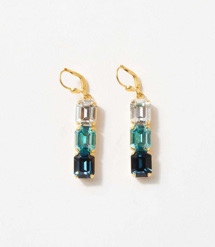 Triple Crystal Earrings