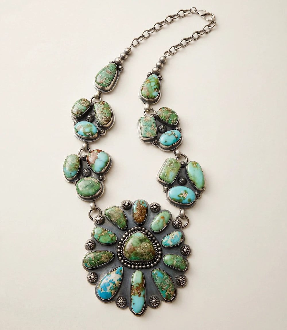 Carico Lake Turquoise Sterling Silver Necklace