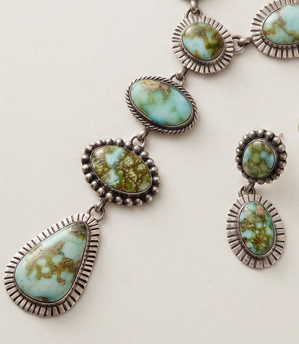 Sonoran Gold Turquoise Necklace And Earring Set