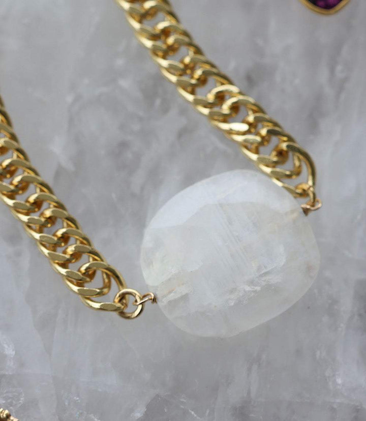 Moonstone Pendant Necklace