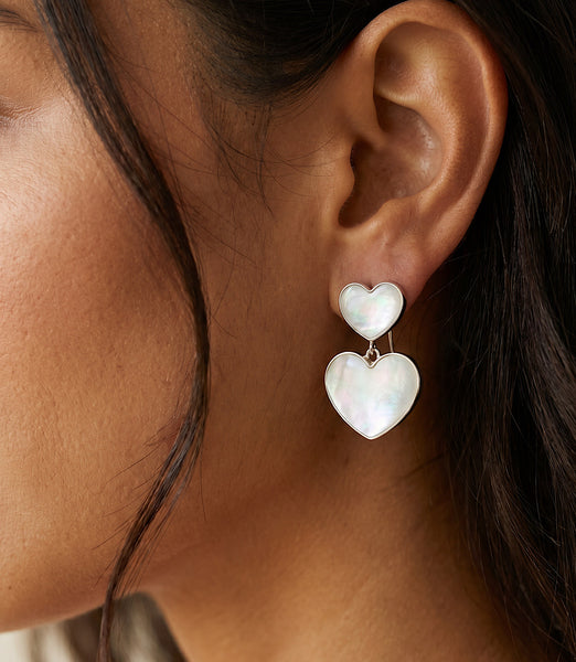 Double Heart Earrings – Karen Kane