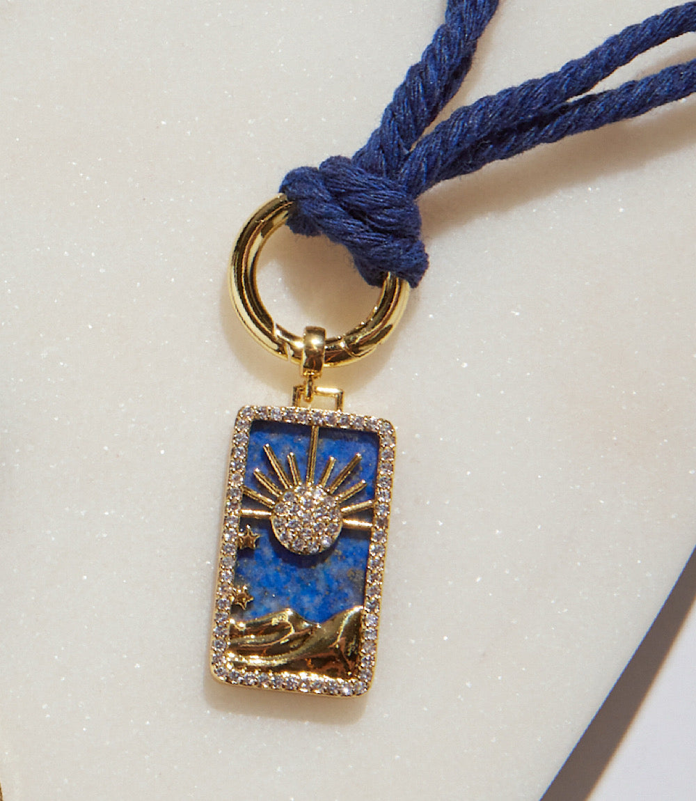 Night Sky Pendant Cord Necklace