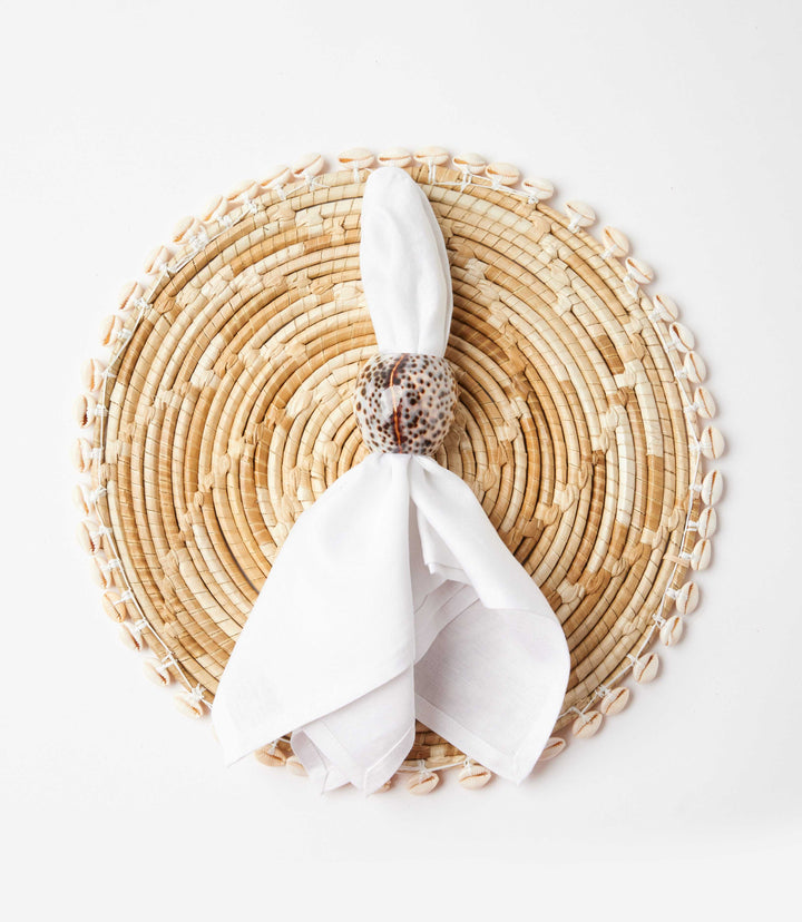 Cowrie Napkin Rings Set Of 4