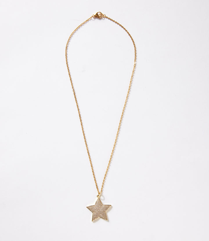 Pavé Star Pendant Necklace