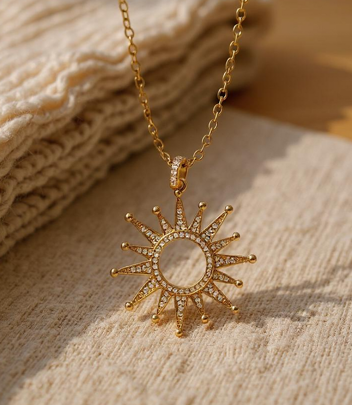 Pavé Starburst Necklace
