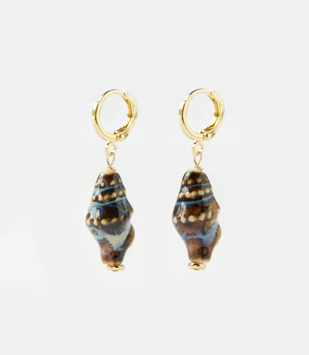 Shell Huggie Earrings