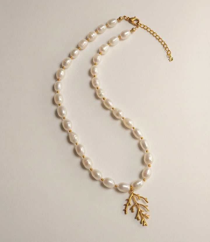 Coral Reef Pearl Necklace
