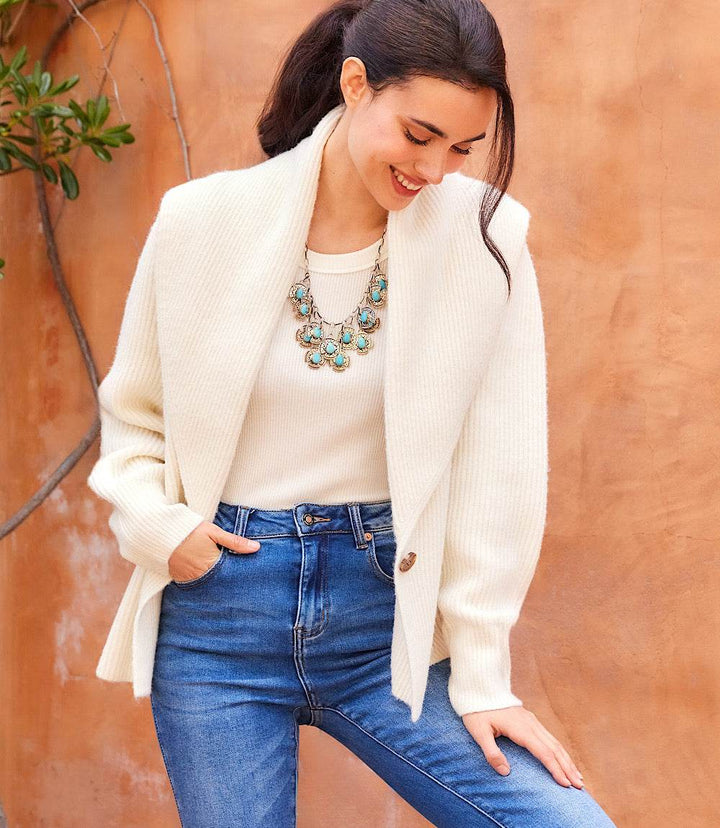 Shawl Collar Cardigan Sweater